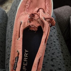 Sperry Women's Pink Canvas Loafers